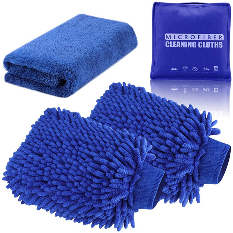 4 Pakkestørrelse Car Wash Clean Kit Mitt